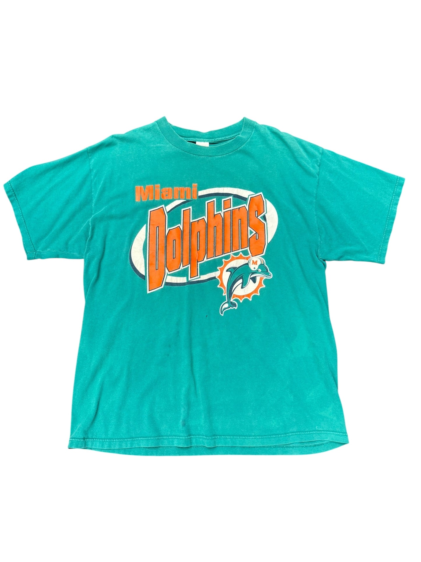 Vintage Logo 7 Miami Dolphins Tee Size XL