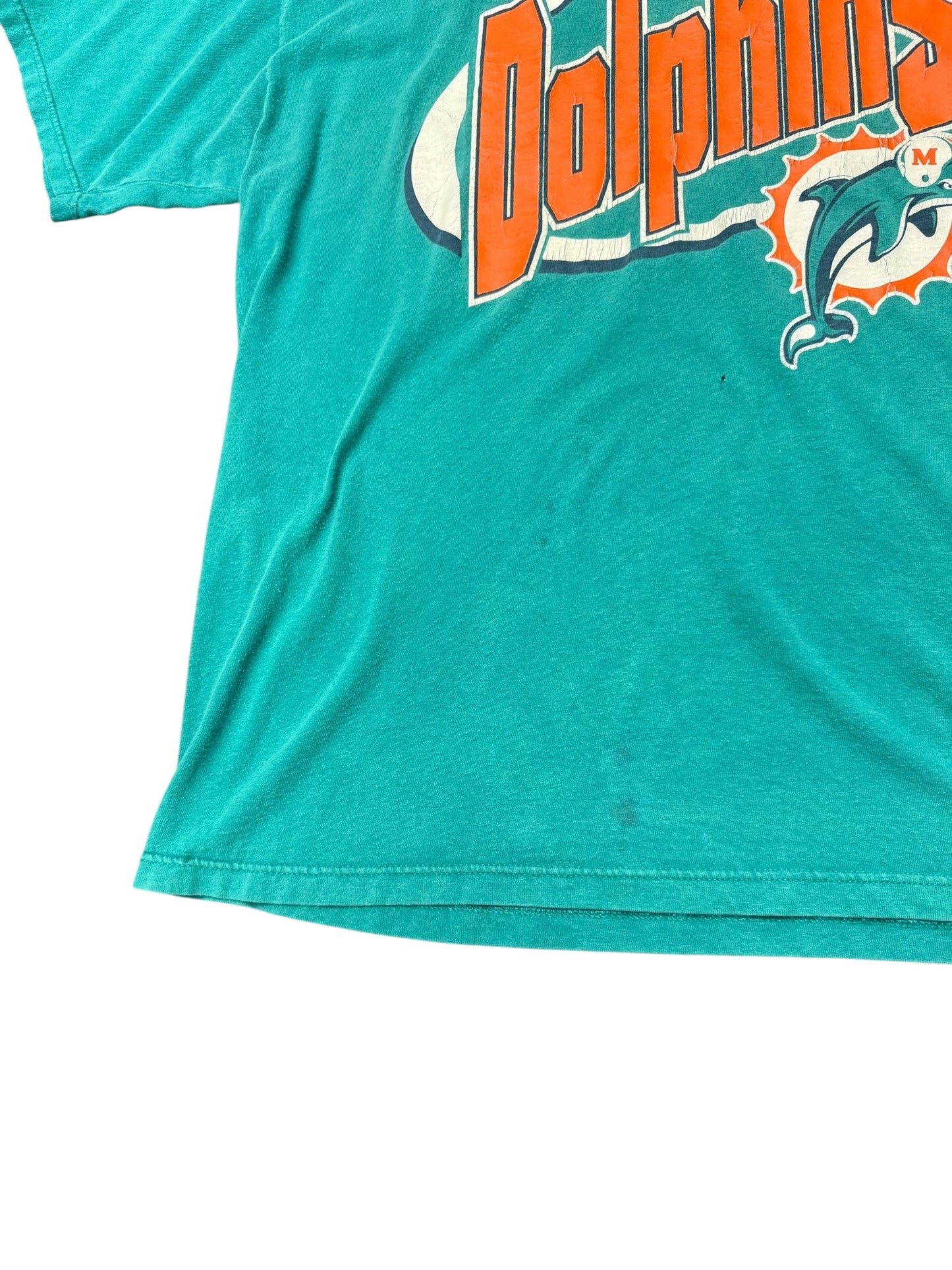 Vintage Logo 7 Miami Dolphins Tee Size XL