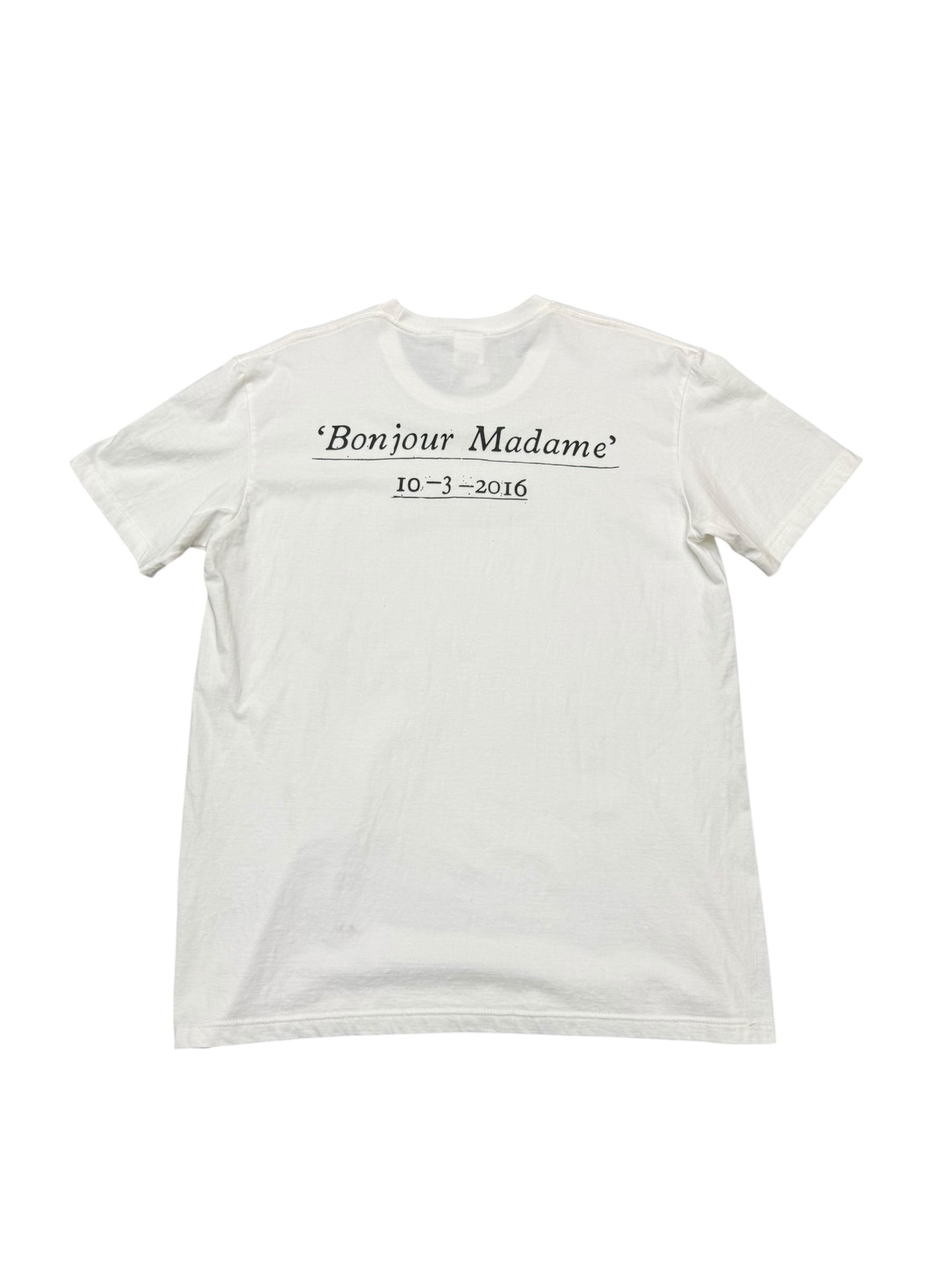 Supreme SS16 Paris Box Logo 'bonjour madame' Tee Size XL