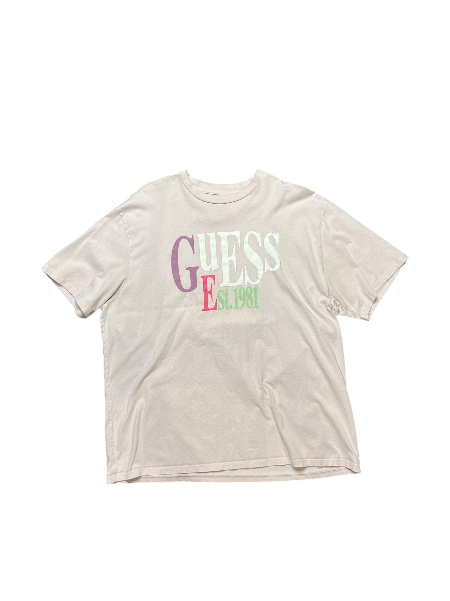 Vintage GUESS Pink Pastel Shirt Size XL