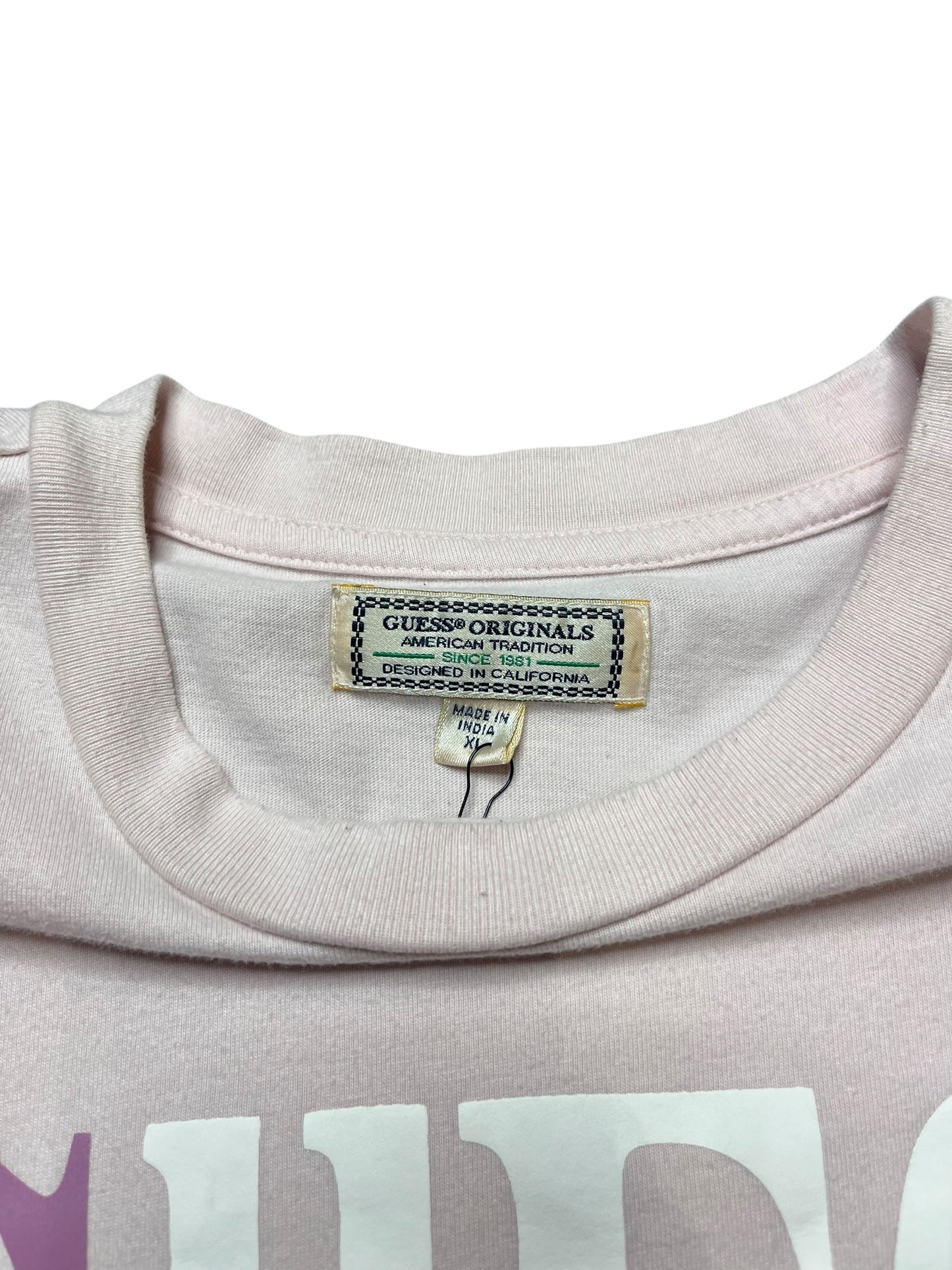 Vintage GUESS Pink Pastel Shirt Size XL