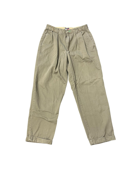 Tommy Hilfiger Olive Green Canvas Pants 30x30