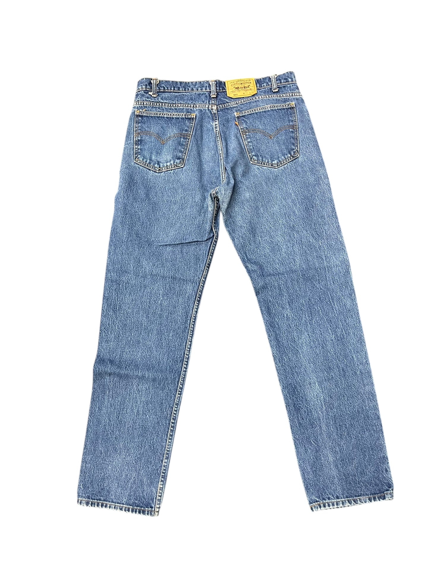 Vintage Levi's Orange Tab Dark Blue Denim Pants 36x32