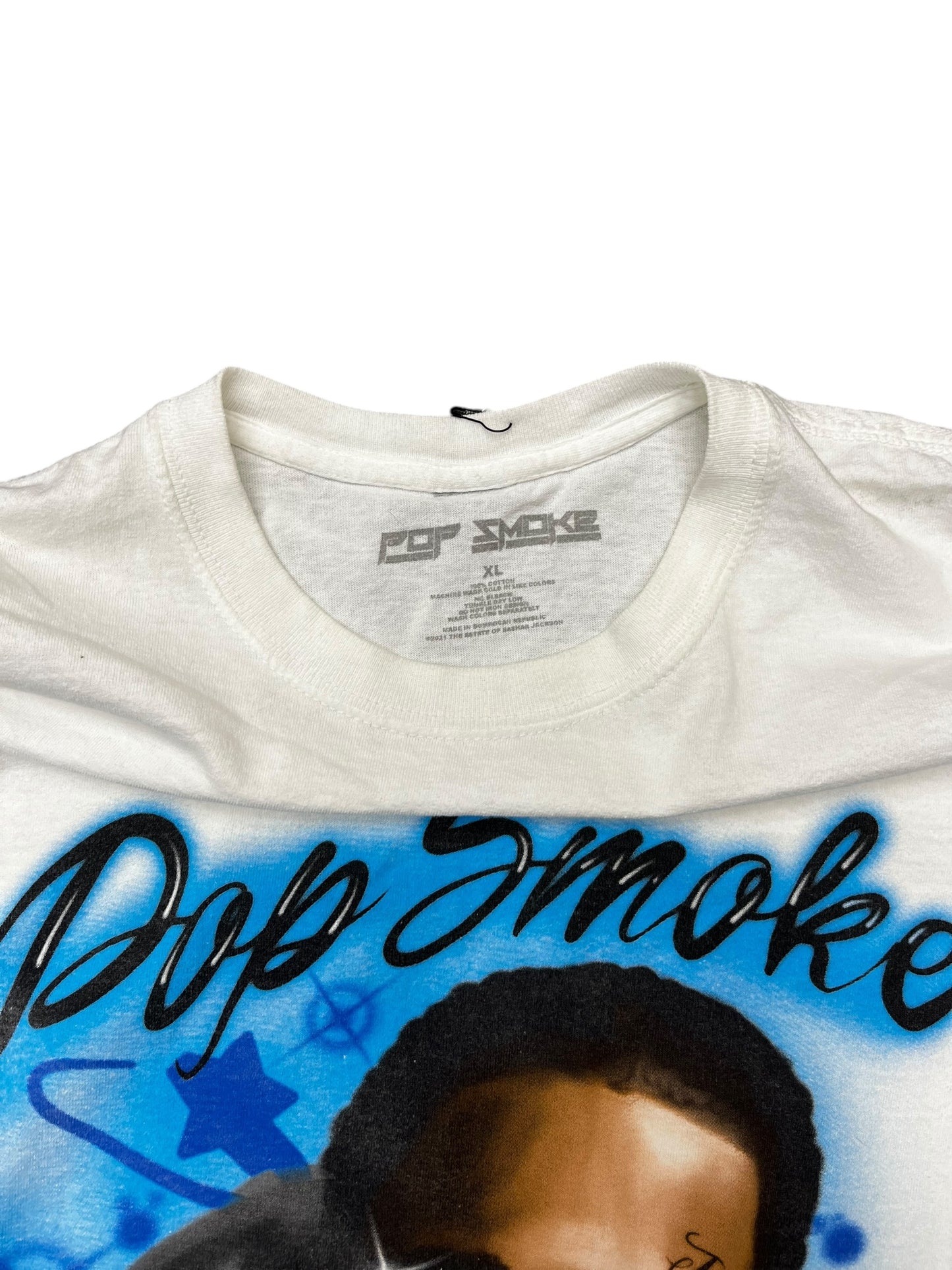Pop Smoke Air Brush Graphic Print Tee Size XL