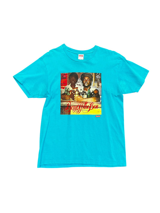 Supreme light blue Sugar Minott 'Buy off the Bar' graphic print tee